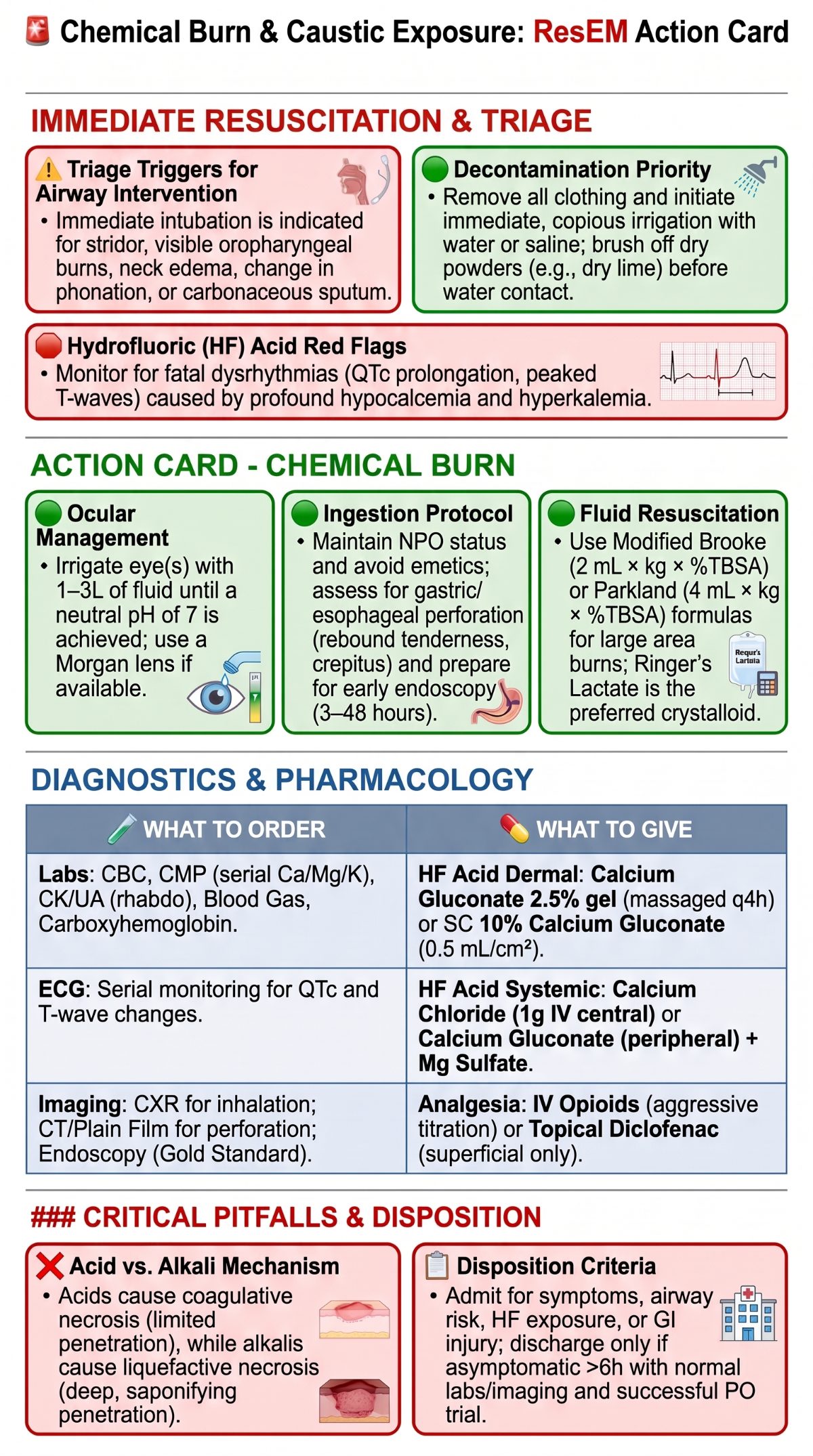 Chemical Burn Action Card