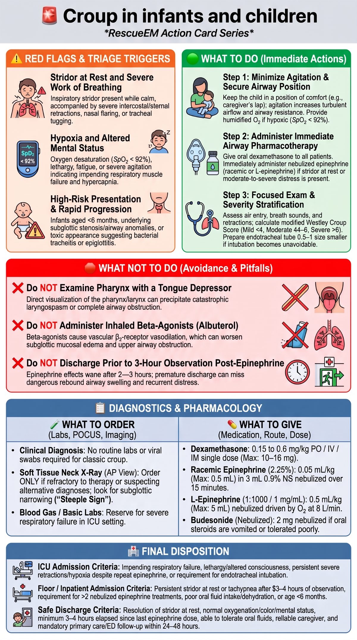 Croup Management Action Guide