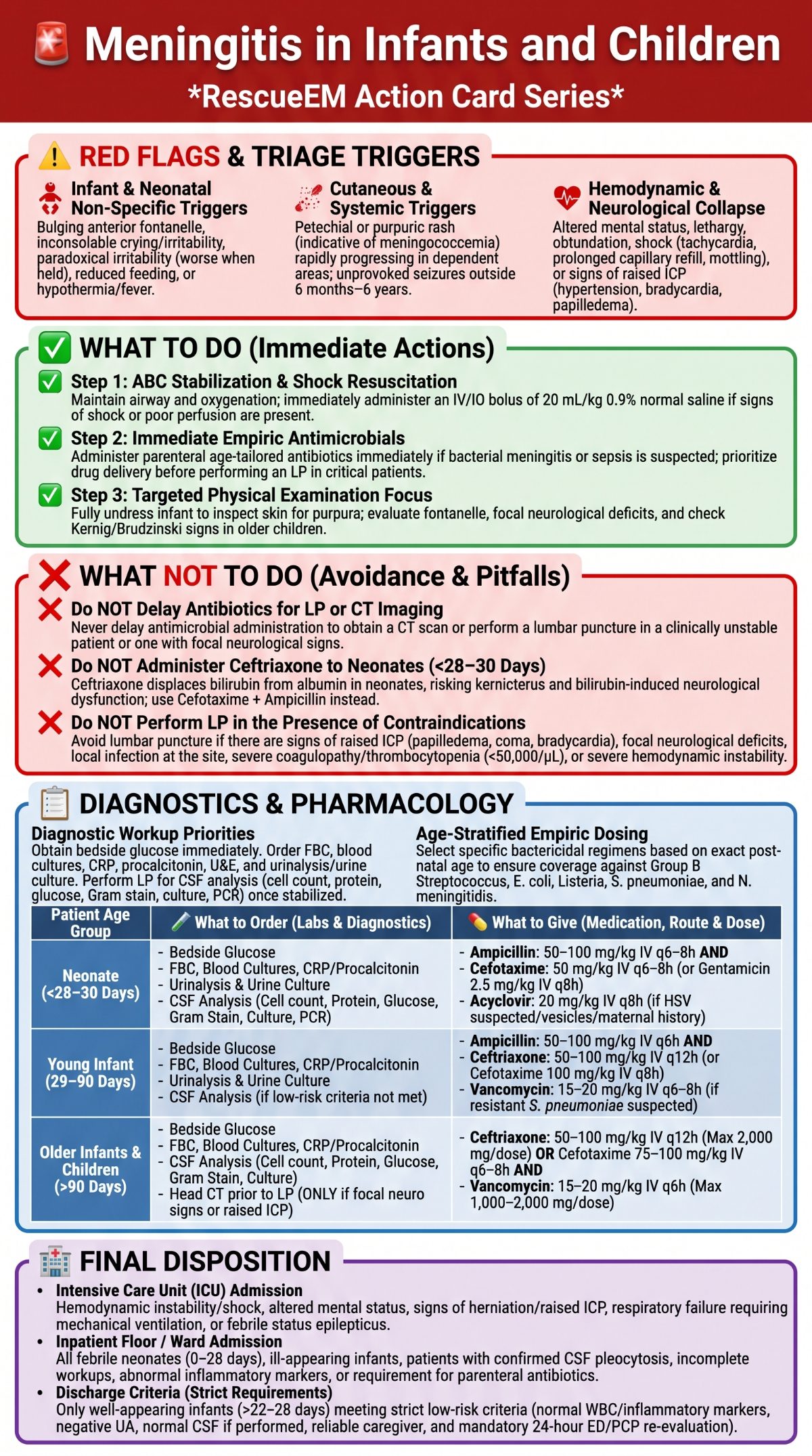 Pediatric Meningitis Management Guide