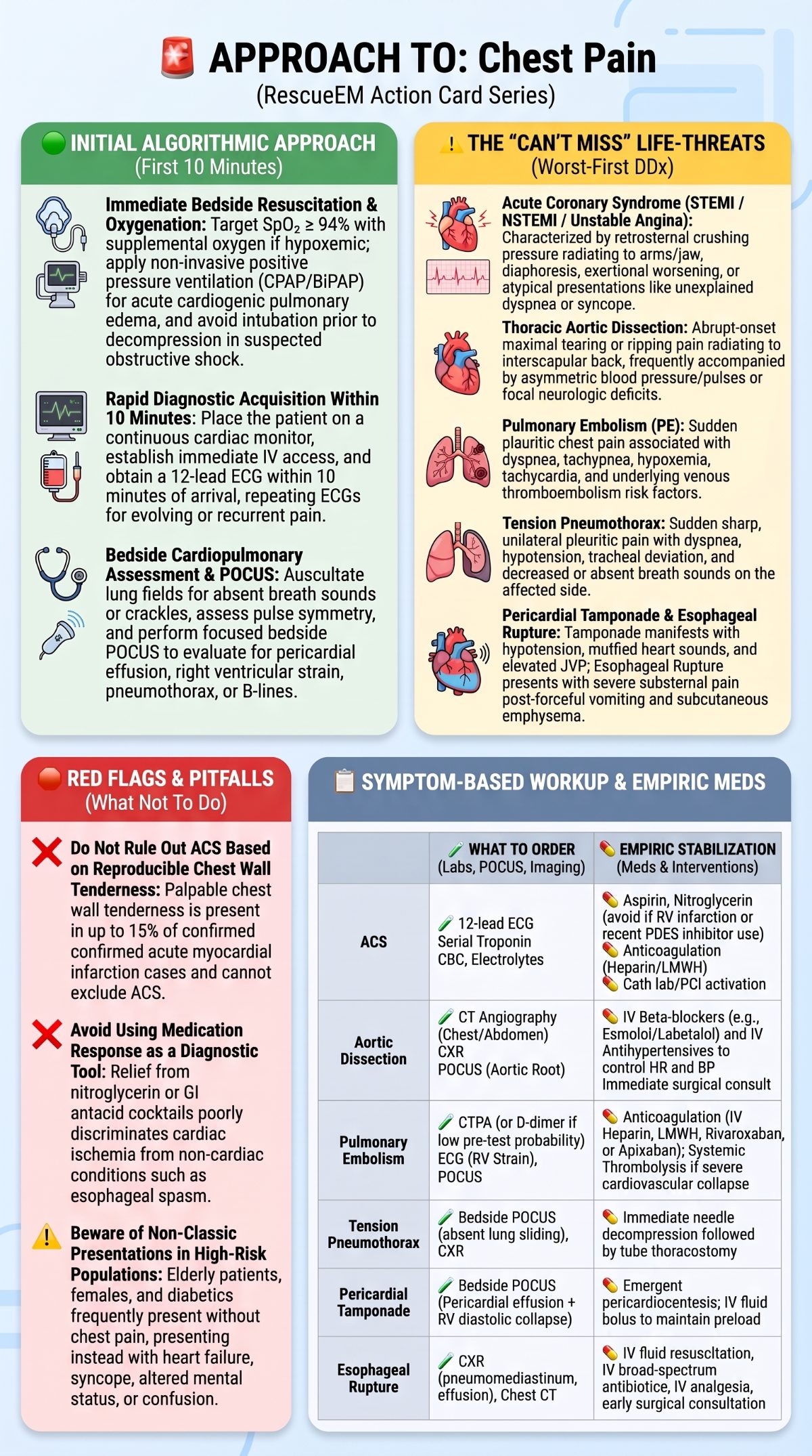 Approach to Chest Pain Guide