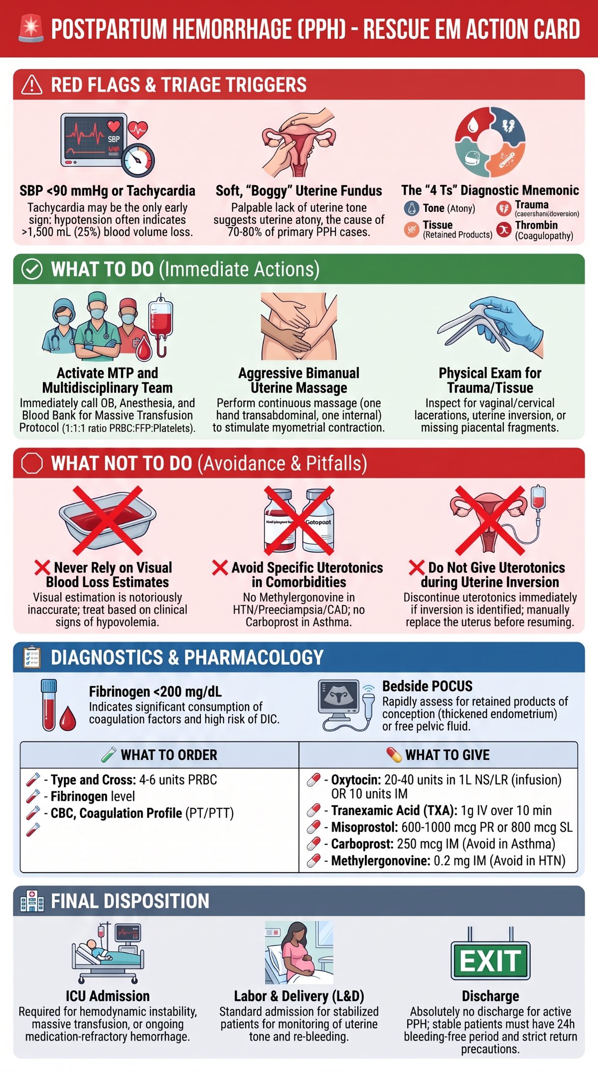 PPH Rescue EM Action Card