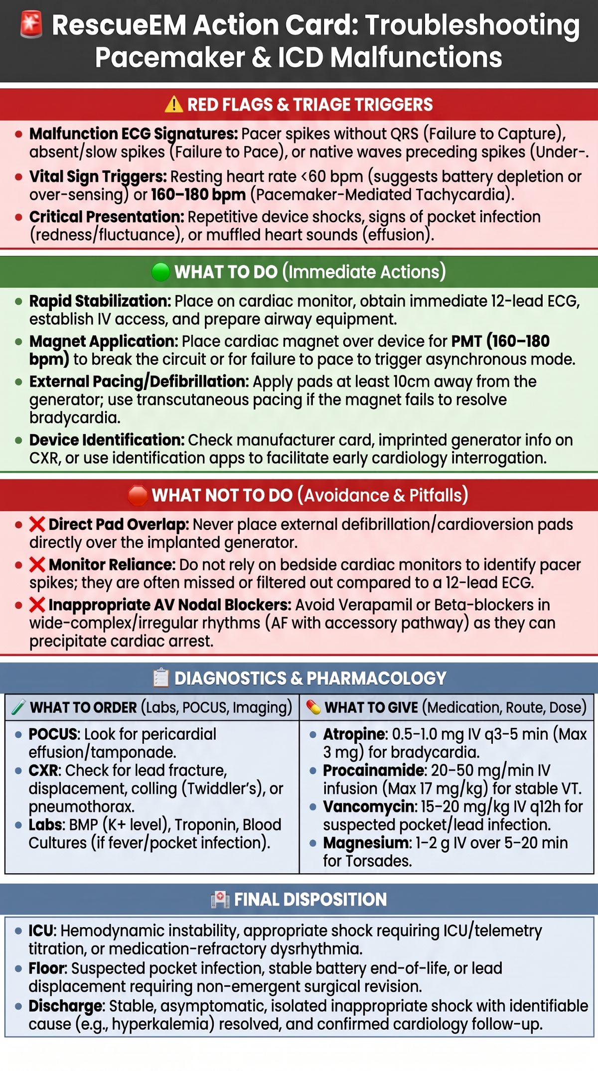 Troubleshooting Cardiac Device Malfunctions