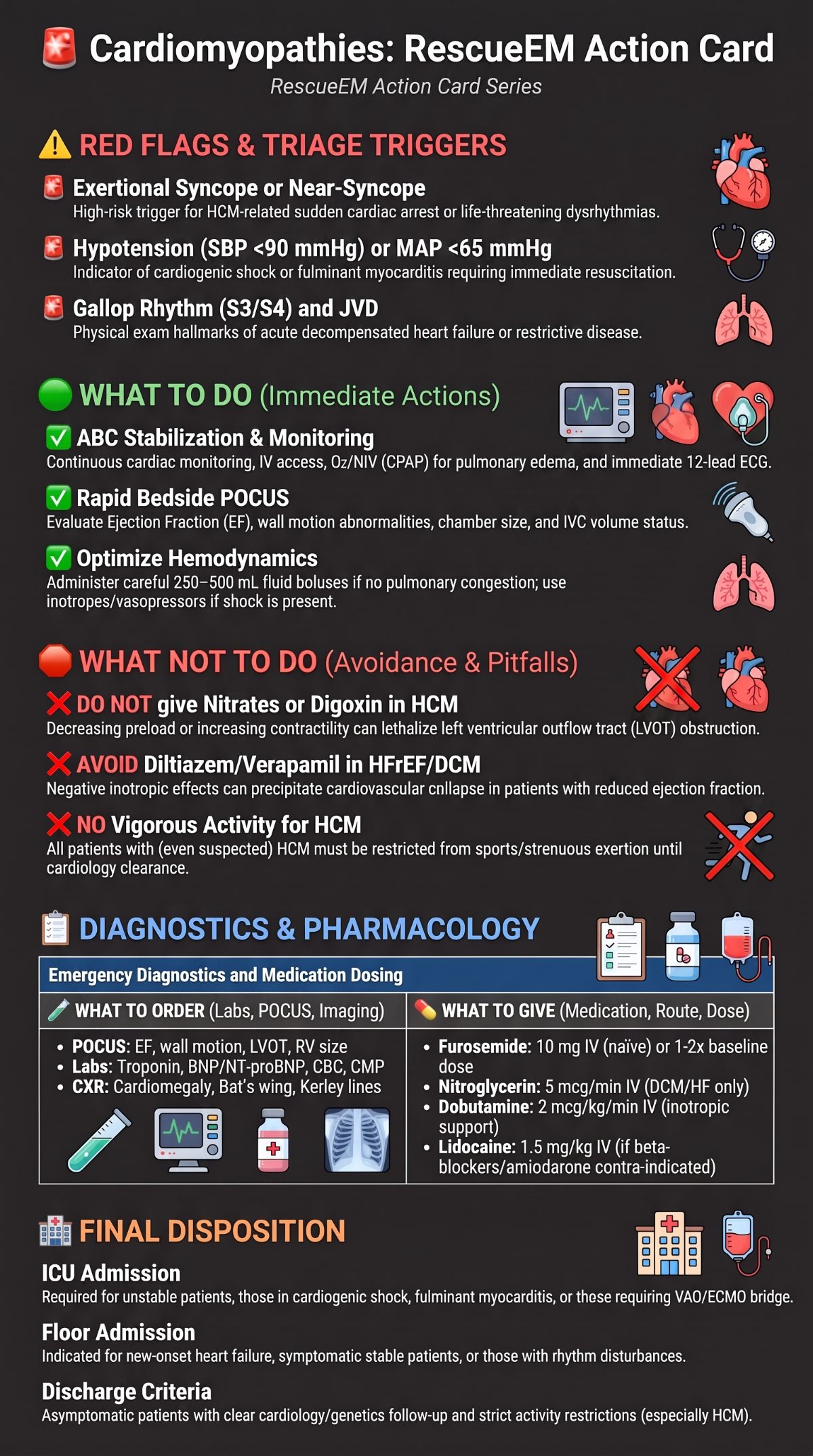 Emergency Cardiomyopathy Action Guide