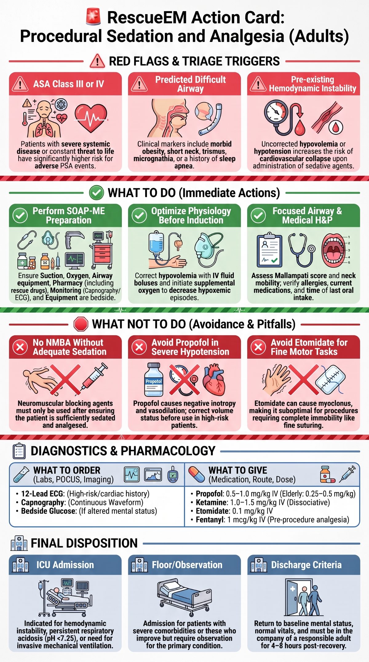 Adult Procedural Sedation Action Card
