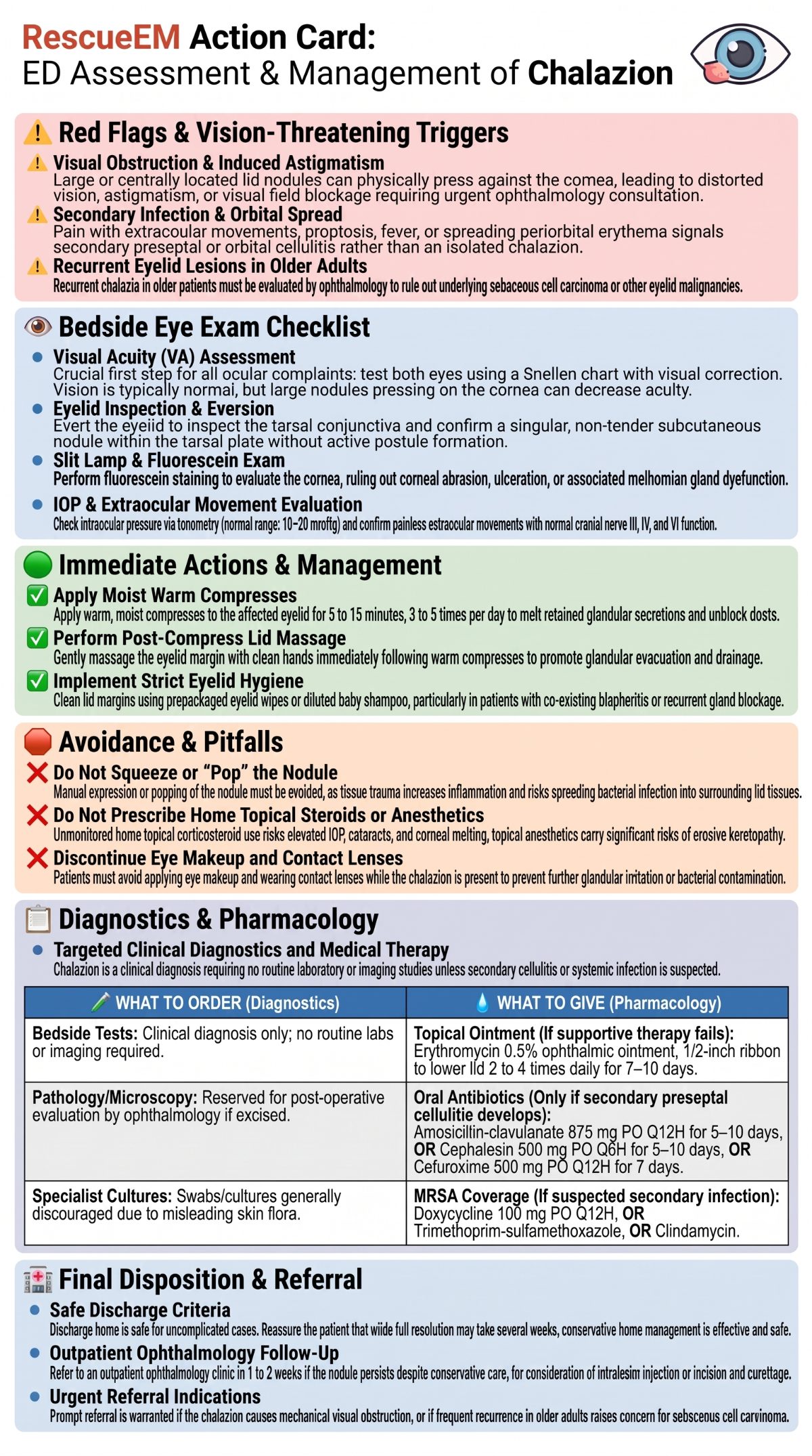 ED Management of Chalazion