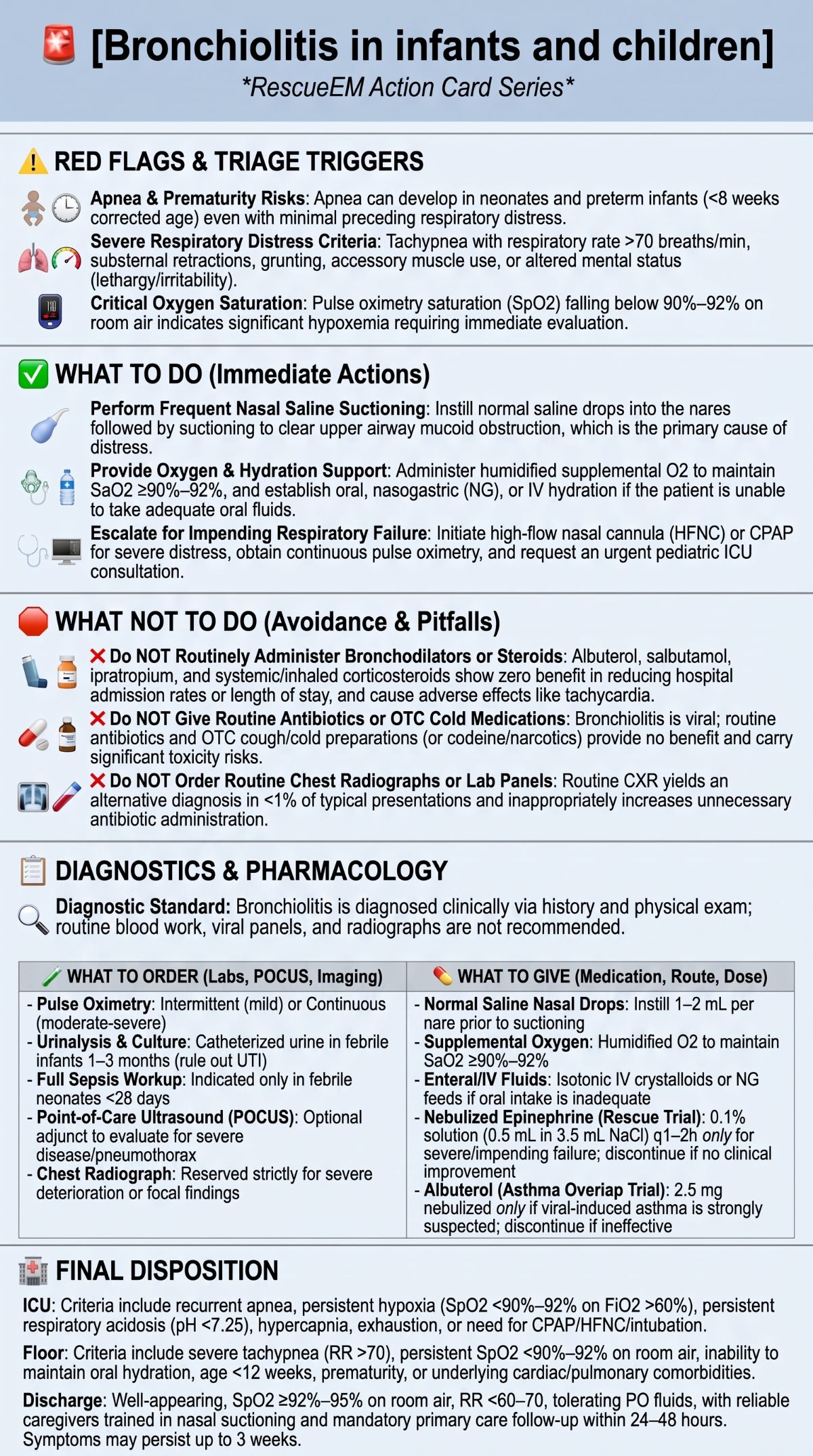 Pediatric Bronchiolitis Management Guide