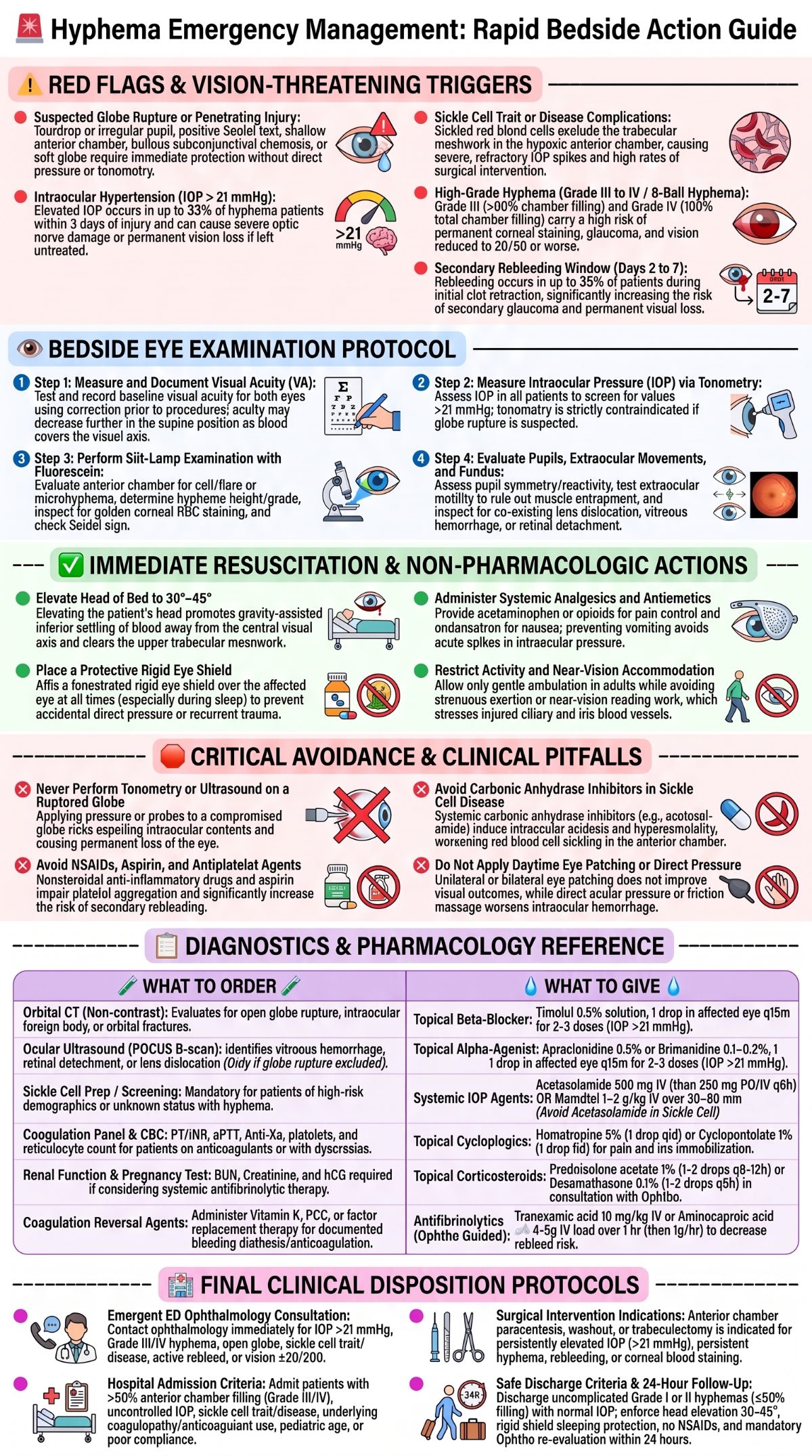 Hyphema Emergency Management Action Guide