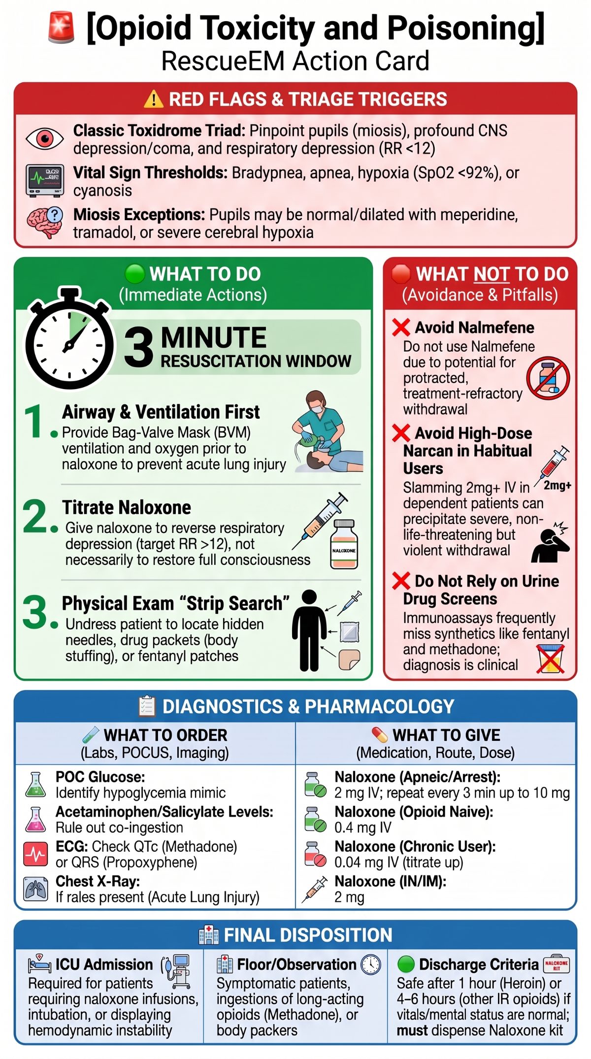 Opioid Toxicity Medical Action Card